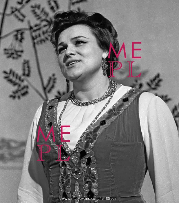 : Singer Lyudmila Zykina. 1970 : Singer Lyudmila Zykina. 1970