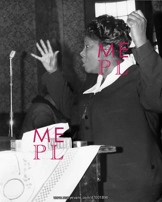 : Singer Mahalia Jackson 1911 - 1972 : Singer Mahalia Jackson 1911 - 1972