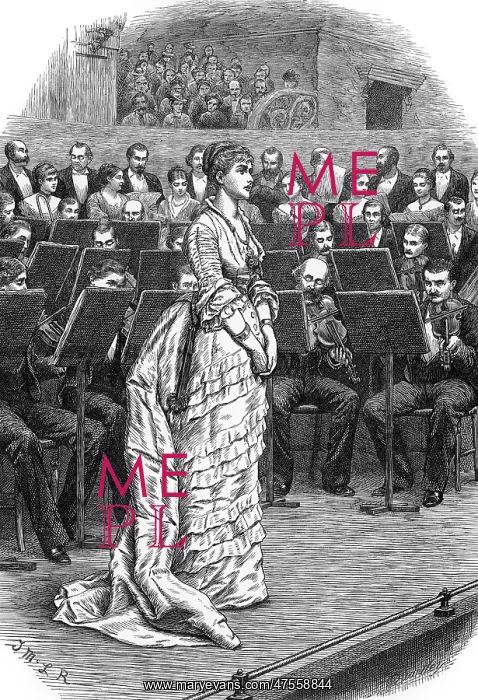 : Singer and orchestra, 1871 : Singer and orchestra, 1871