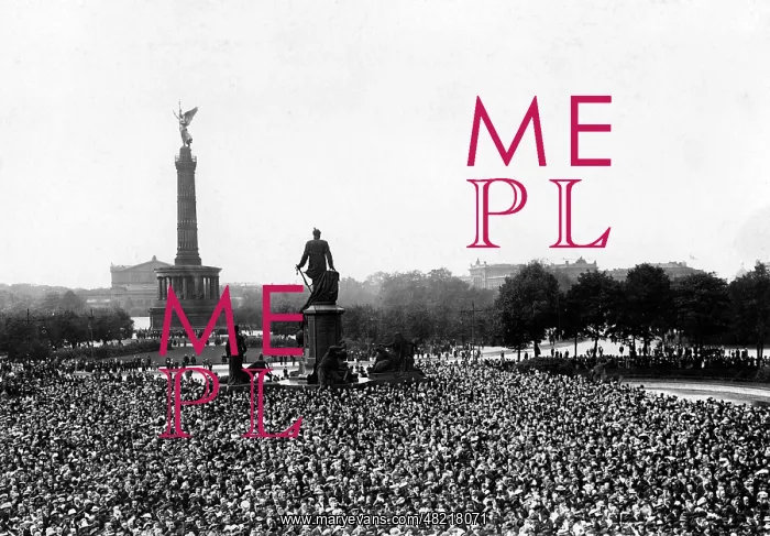 : Singers manifestation in Berlin, 1914 : Singers manifestation in Berlin, 1914