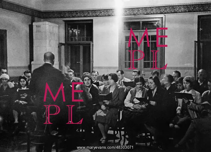 : Singing club in the Spis, 1930 : Singing club in the Spis, 1930