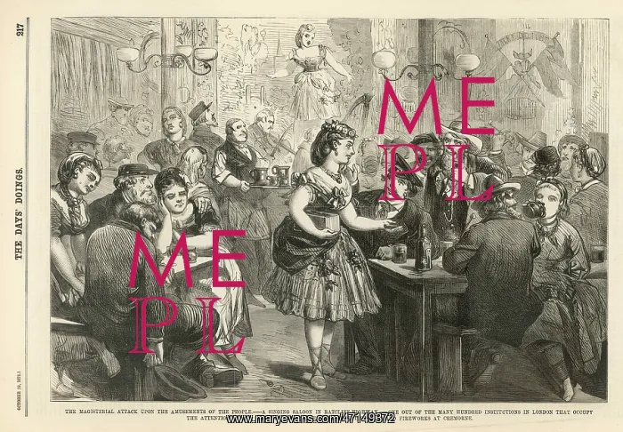 : Singing saloon in the East End of London : Singing saloon in the East End of London