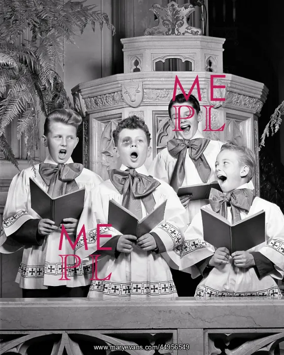 : Three Singing Smiling Innocent Choirboys Eying : Three Singing Smiling Innocent Choirboys Eying