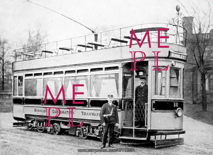 : Single deck tram, Burnley, early 1900s