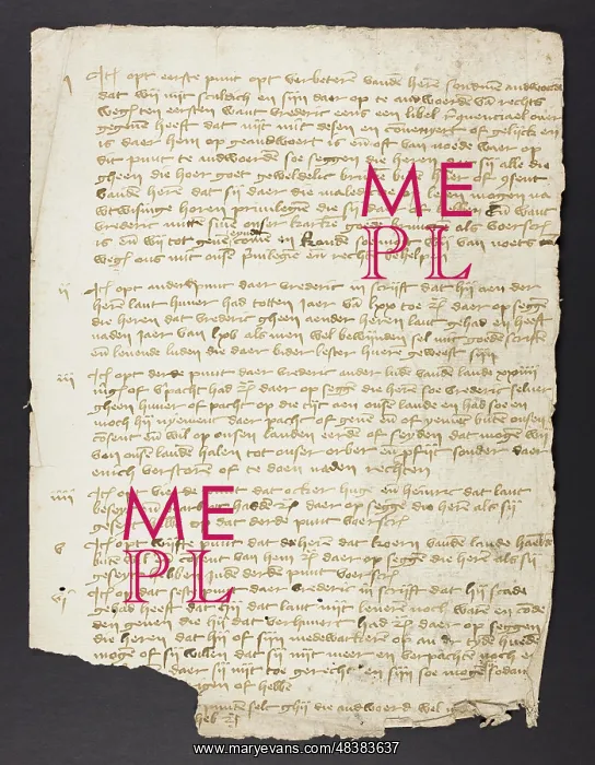 : List?. Single folio, paper, with numbered paragraphs on the recto : List?. Single folio, paper, with numbered paragraphs on the recto
