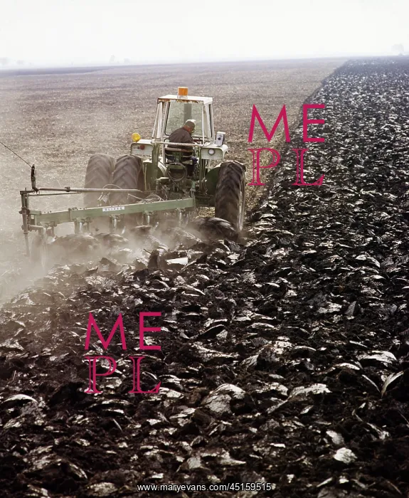 : Single Silhouetted Anonymous Man Farmer Plowing : Single Silhouetted Anonymous Man Farmer Plowing
