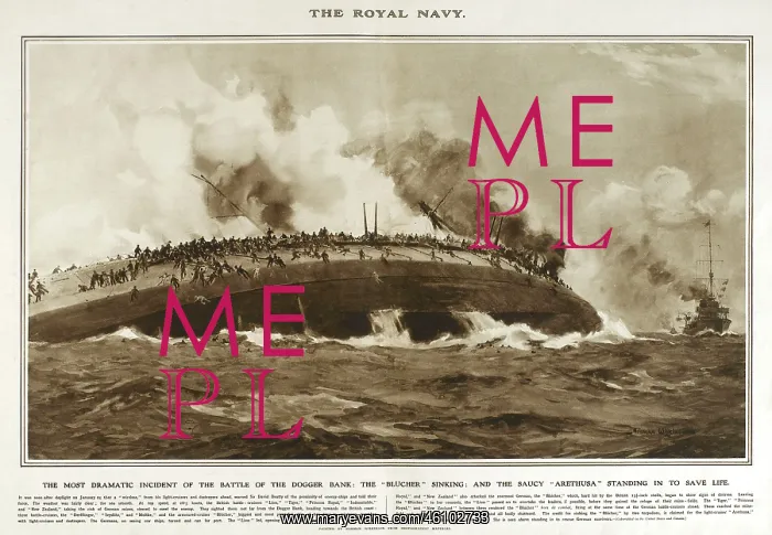 : Sinking of the Blucher in Great War Deeds, WW1 : Sinking of the Blucher in Great War Deeds, WW1