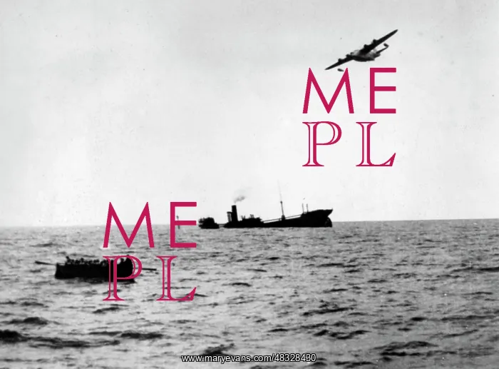: Sinking English ship during the Second World War, 1940 : Sinking English ship during the Second World War, 1940