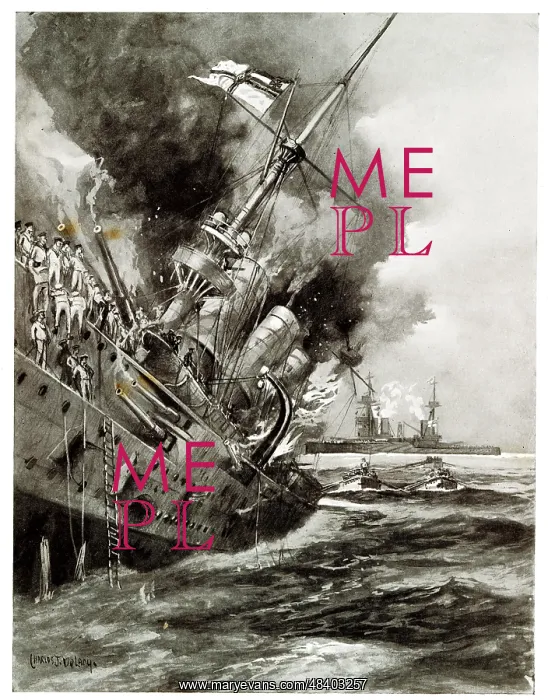 : Sinking of the German battleship Scharnhorst, WW1 : Sinking of the German battleship Scharnhorst, WW1