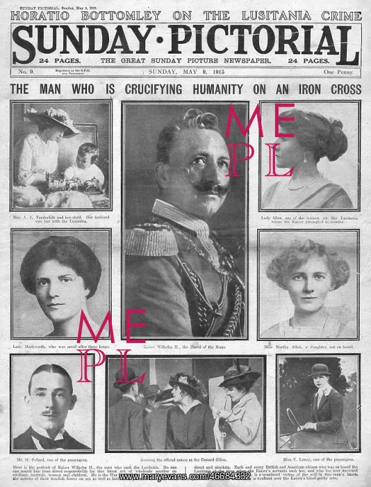 : Sinking of the Lusitania, WW1 : Sinking of the Lusitania, WW1