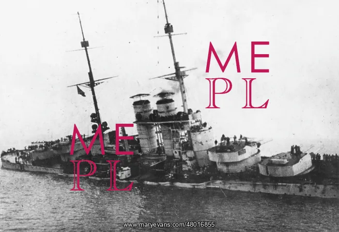 : Sinking of SMS Szent Istvan, Austrian battleship, WW1 : Sinking of SMS Szent Istvan, Austrian battleship, WW1