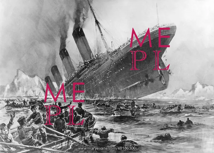 : Sinking of the Titanic in contemporary depiction : Sinking of the Titanic in contemporary depiction