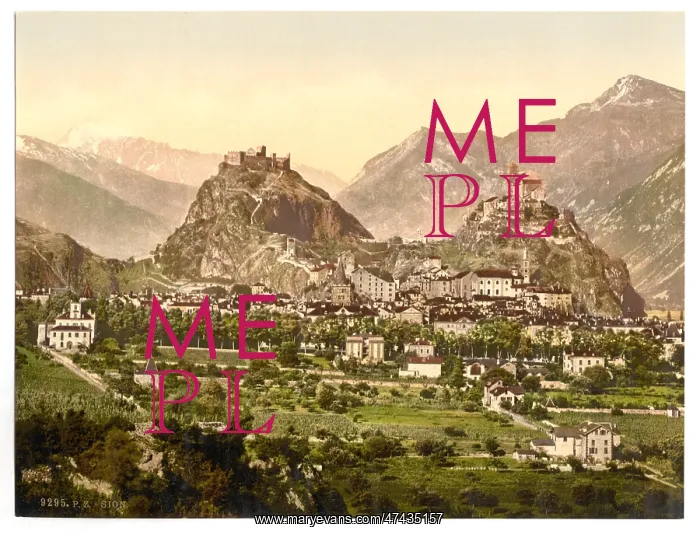 : Sion, general view, Valais, Switzerland : Sion, general view, Valais, Switzerland