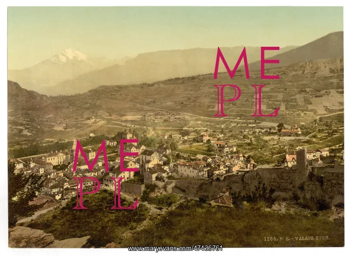 : Sion, general view, Valais, Switzerland : Sion, general view, Valais, Switzerland