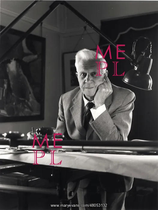 : Sir Barnes Wallis HonFRAeS at his drawing board : Sir Barnes Wallis HonFRAeS at his drawing board