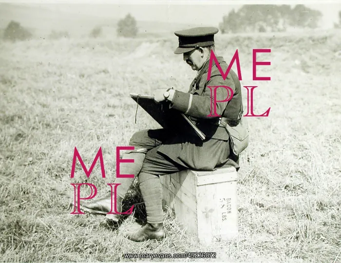 : Sir David Muirhead Bone working in the field : Sir David Muirhead Bone working in the field