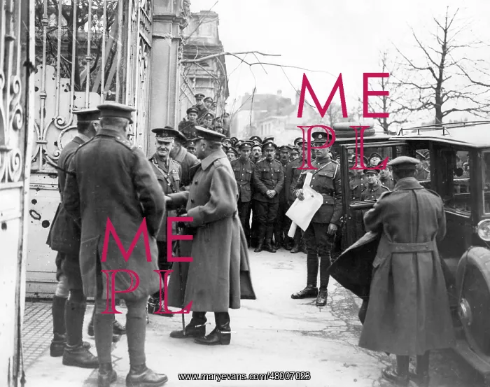 : Sir Douglas Haig at Cambrai for meeting of commanders : Sir Douglas Haig at Cambrai for meeting of commanders