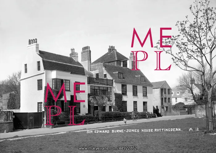 : Sir Edward Burne-Jones - Prospect Cottage, Rottingdean : Sir Edward Burne-Jones - Prospect Cottage, Rottingdean