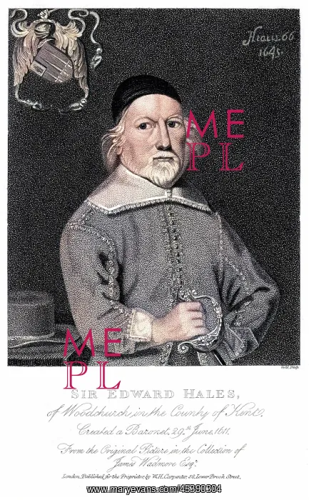 : SIR EDWARD HALES : SIR EDWARD HALES