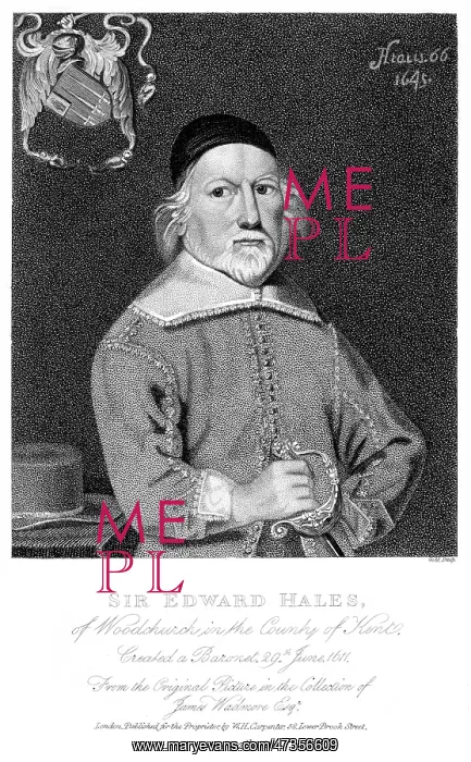 : SIR EDWARD HALES : SIR EDWARD HALES