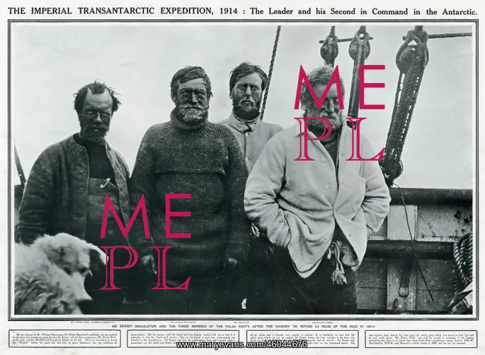 : Sir Ernest Shackleton and others, Antarctic : Sir Ernest Shackleton and others, Antarctic
