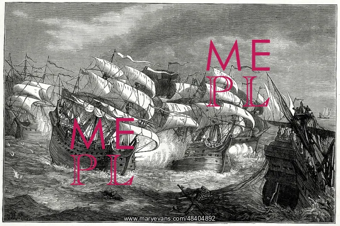  : Sir Francis Drake attacking Spanish treasure ship, 1587