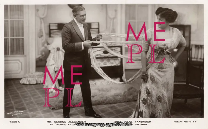 : Sir George Alexander and Dame Irene Vanburgh in The Thief : Sir George Alexander and Dame Irene Vanburgh in The Thief