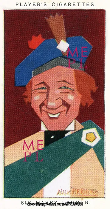 : Sir Harry Lauder - Scottish entertainer : Sir Harry Lauder - Scottish entertainer
