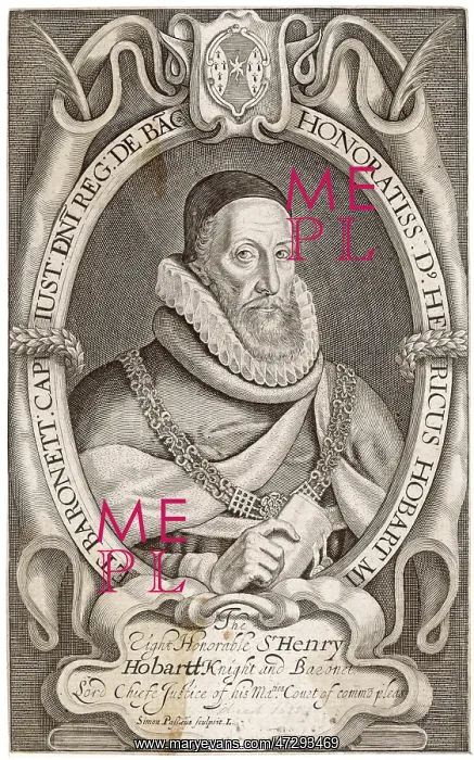 : SIR HENRY HOBART, JUDGE : SIR HENRY HOBART, JUDGE