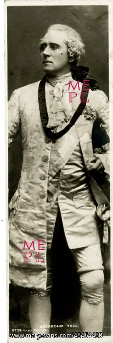 : Sir Herbert Beerbohm Tree, actor and theatre manager : Sir Herbert Beerbohm Tree, actor and theatre manager