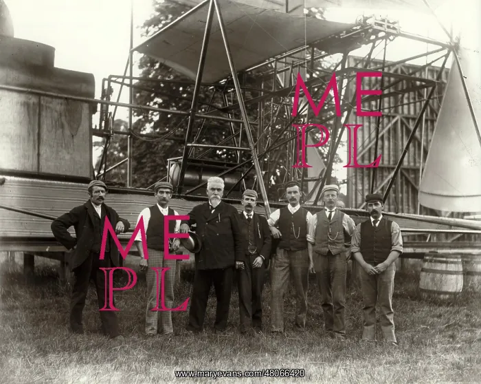 : Sir Hiram Maxim and his first aeroplane : Sir Hiram Maxim and his first aeroplane