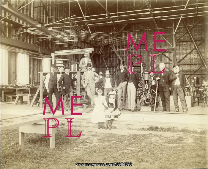 : Sir Hiram Maxim?s workshop at Baldwyn?s Park, Kent : Sir Hiram Maxim?s workshop at Baldwyn?s Park, Kent