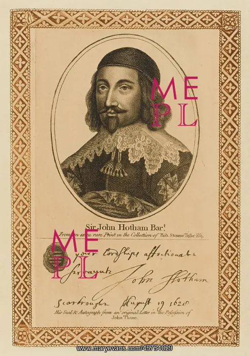 : SIR JOHN HOTHAM : SIR JOHN HOTHAM