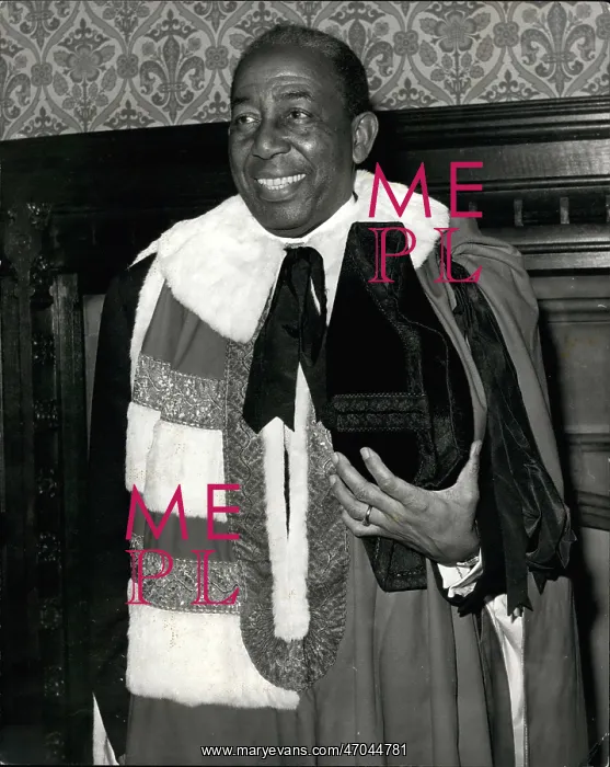 : Sir Learie Constantine becomes Life Peer, House of Lords : Sir Learie Constantine becomes Life Peer, House of Lords