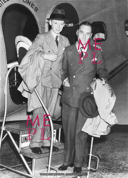 : Sir Malcolm Campbell and his son Donald arrive : Sir Malcolm Campbell and his son Donald arrive