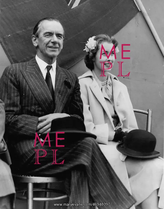 : Sir Malcolm Sargent, conductor, Duchess of Dalkeith : Sir Malcolm Sargent, conductor, Duchess of Dalkeith