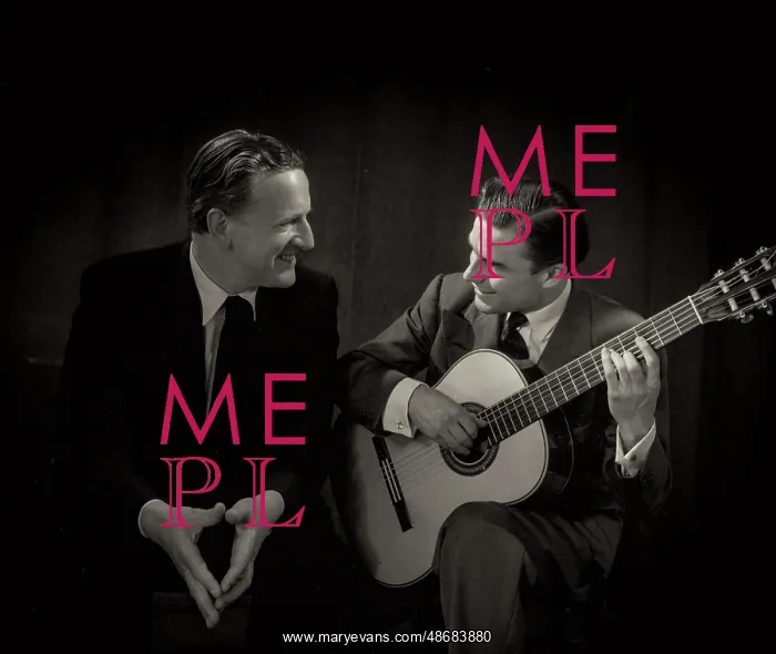 : Sir Peter Pears with Julian Bream : Sir Peter Pears with Julian Bream