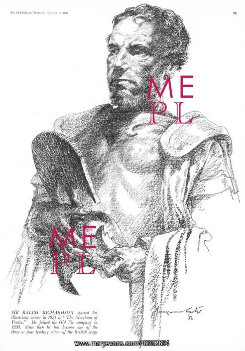 : Sir Ralph Richardson as Timon of Athens : Sir Ralph Richardson as Timon of Athens