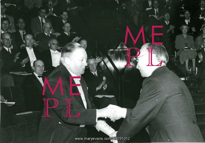 : Sir Roy Dobson, CBE, left, is presented with his certifi : Sir Roy Dobson, CBE, left, is presented with his certifi