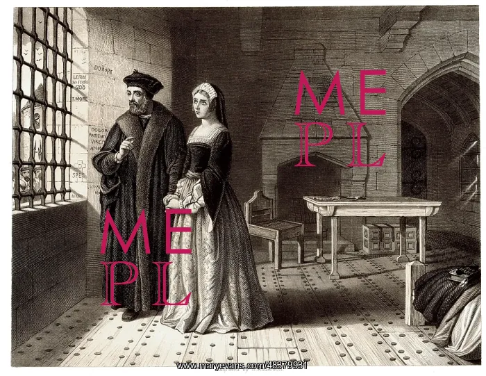 : Sir Thomas More and his daughter Margaret : Sir Thomas More and his daughter Margaret