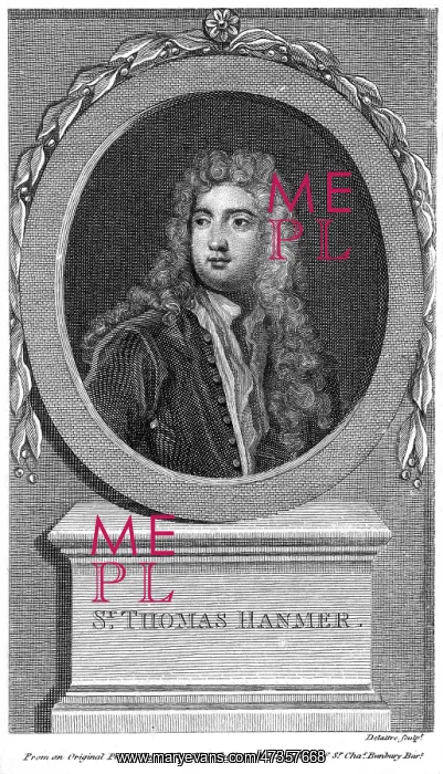 : SIR THOMAS HANMER : SIR THOMAS HANMER