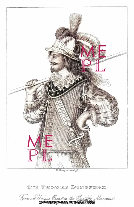 : SIR THOMAS LUNSFORD : SIR THOMAS LUNSFORD