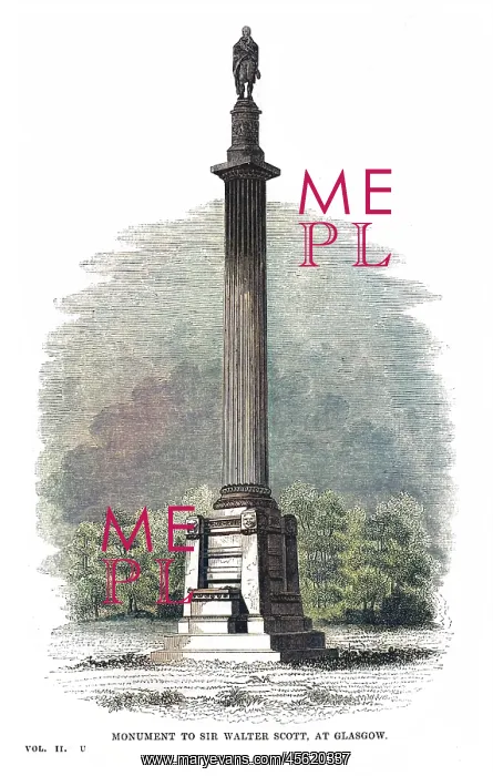 : Sir Walter Scott - Glasgow - Monument : Sir Walter Scott - Glasgow - Monument