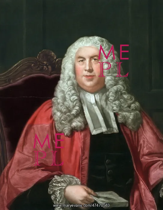 : Sir William Blackstone, half-length portrait, seated, facing : Sir William Blackstone, half-length portrait, seated, facing