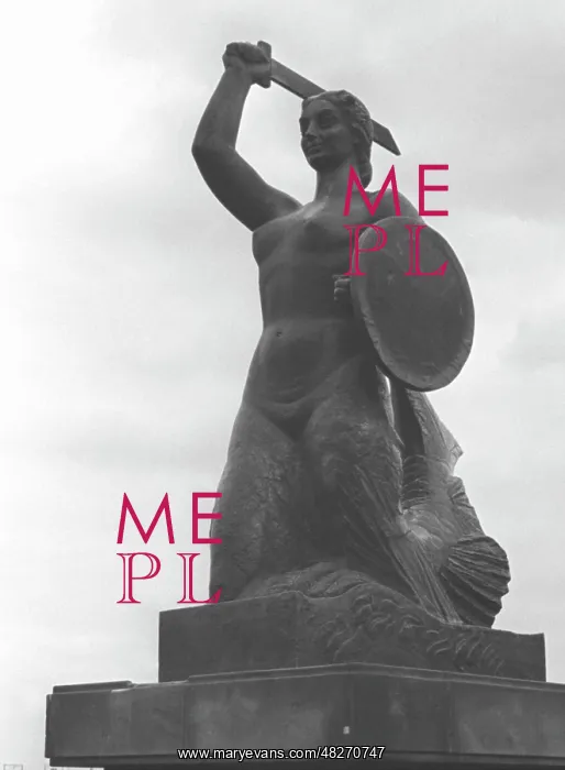 : Siren sculpture in Warsaw : Siren sculpture in Warsaw