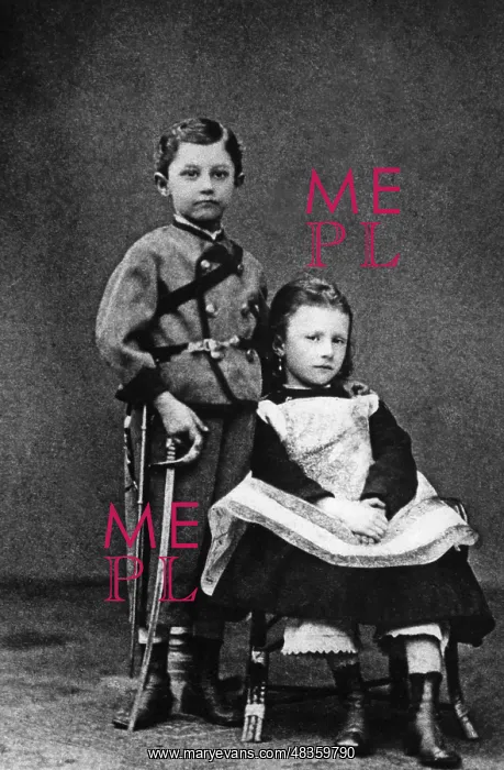 : Sister and brother, ca. 1870s : Sister and brother, ca. 1870s