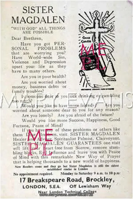 : SISTER MAGDALEN HANDBILL : SISTER MAGDALEN HANDBILL