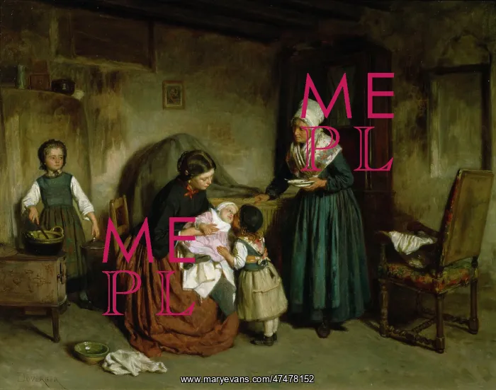 : Sisterly Affection ' women and three children : Sisterly Affection ' women and three children