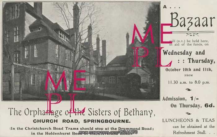 : Sisters of Bethany Orphanage, Springbourne, Bournemouth : Sisters of Bethany Orphanage, Springbourne, Bournemouth