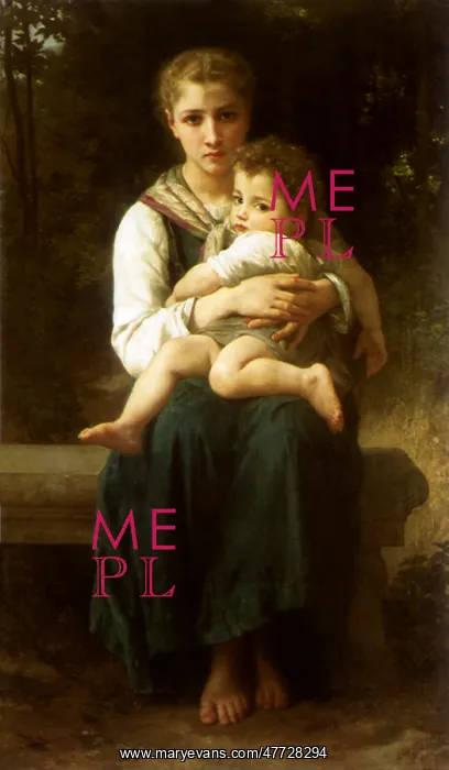 : The Two Sisters, by Bouguereau : The Two Sisters, by Bouguereau